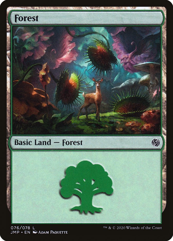 Forest (76) [Jumpstart] | Card Merchant Takapuna