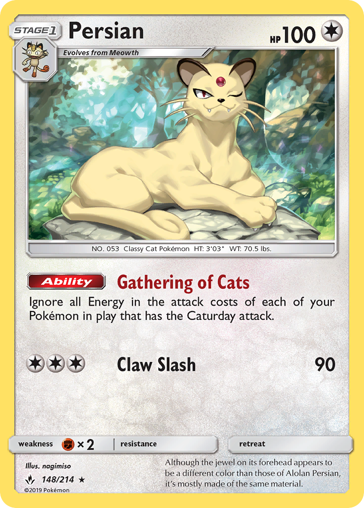 Persian (148/214) [Sun & Moon: Unbroken Bonds] | Card Merchant Takapuna