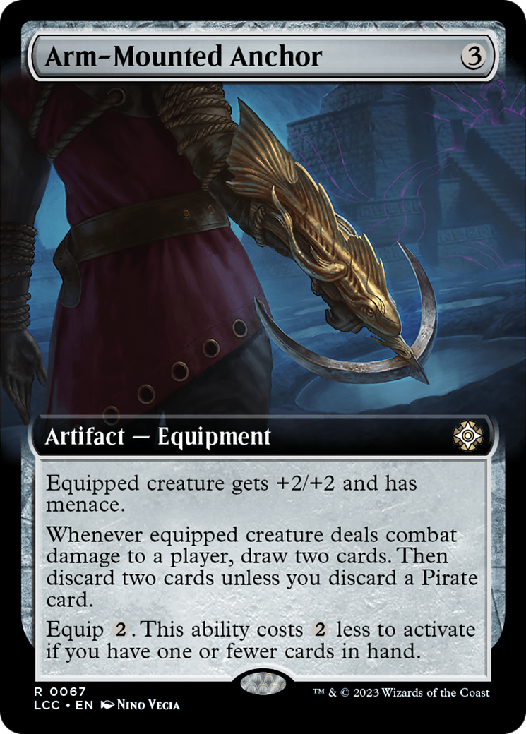 Arm-Mounted Anchor (Extended Art) [The Lost Caverns of Ixalan Commander] | Card Merchant Takapuna