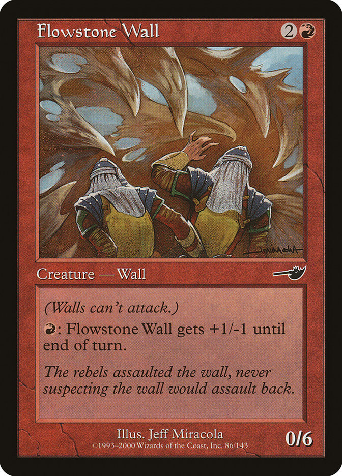 Flowstone Wall [Nemesis] | Card Merchant Takapuna