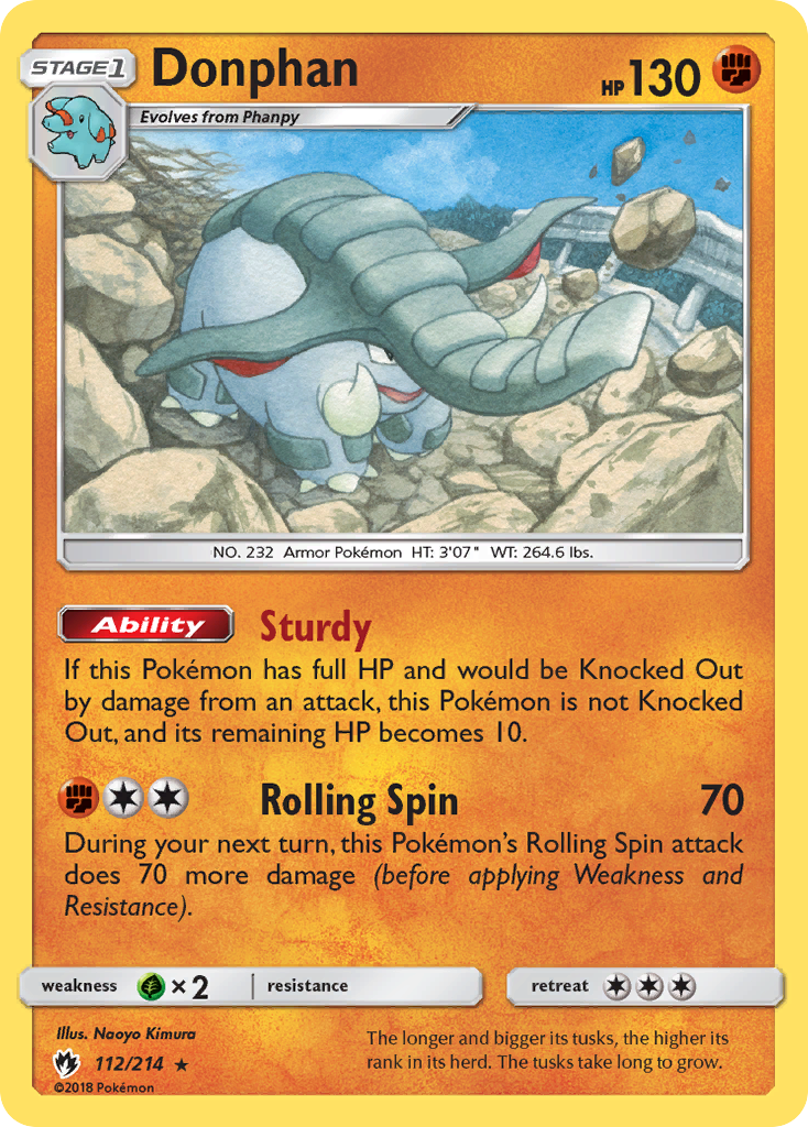 Donphan (112/214) [Sun & Moon: Lost Thunder] | Card Merchant Takapuna