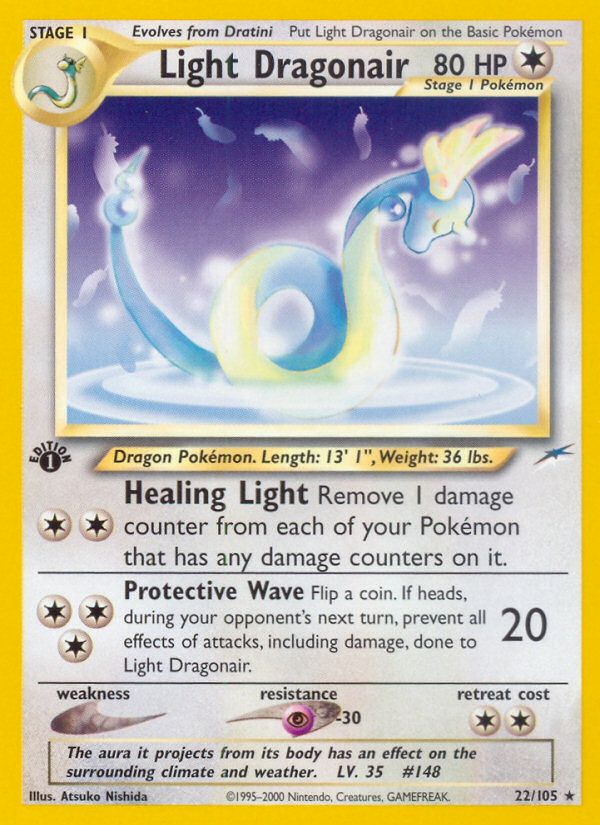 Light Dragonair (22/105) [Neo Destiny 1st Edition] | Card Merchant Takapuna