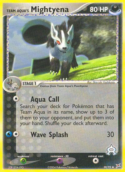 Team Aqua's Mightyena (30/95) [EX: Team Magma vs Team Aqua] | Card Merchant Takapuna