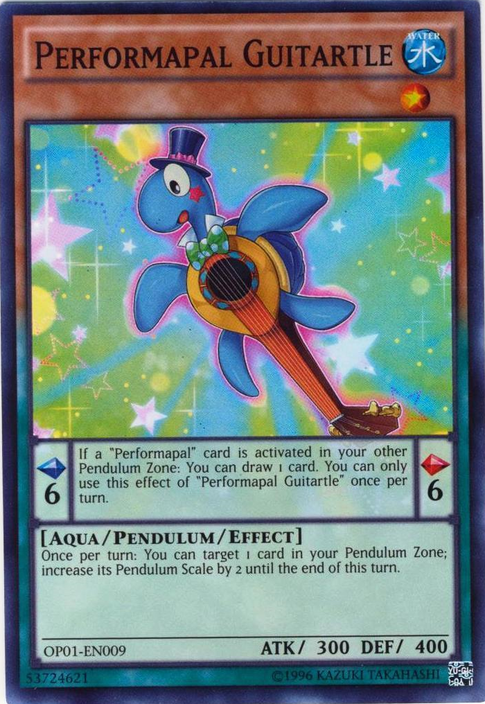 Performapal Guitartle [OP01-EN009] Super Rare | Card Merchant Takapuna