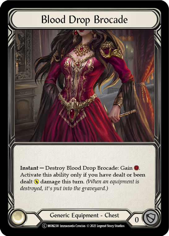 Blood Drop Brocade [U-MON238-RF] (Monarch Unlimited)  Unlimited Rainbow Foil | Card Merchant Takapuna