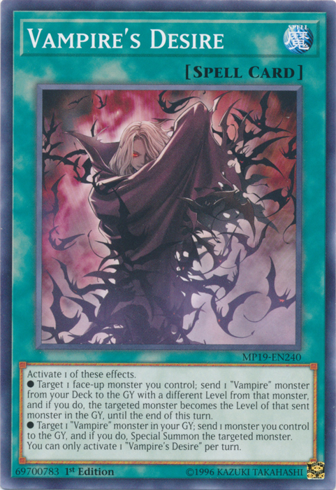 Vampire's Desire [MP19-EN240] Common | Card Merchant Takapuna