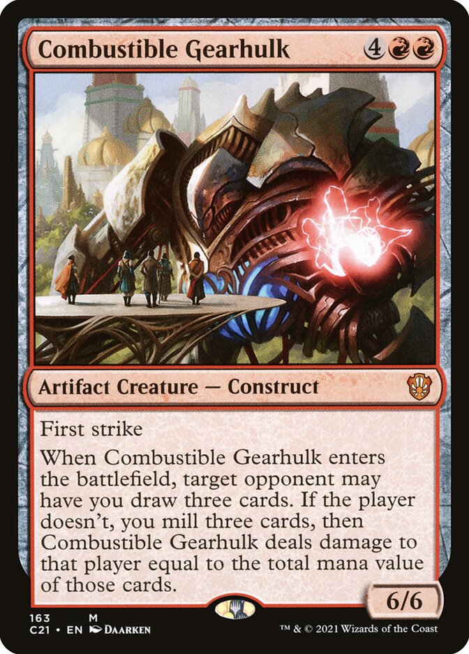 Combustible Gearhulk [Commander 2021] | Card Merchant Takapuna