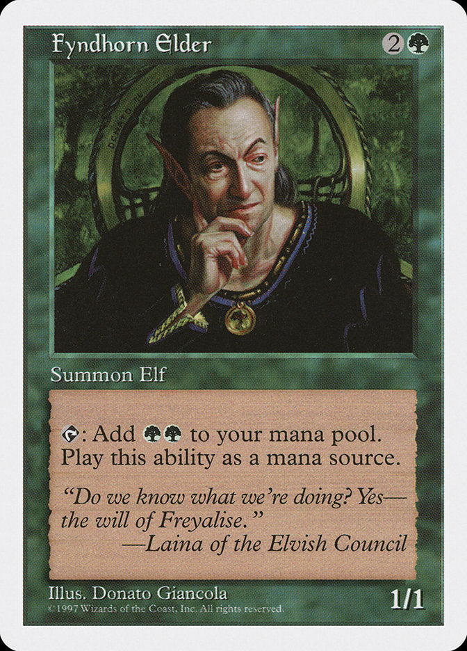 Fyndhorn Elder [Fifth Edition] | Card Merchant Takapuna