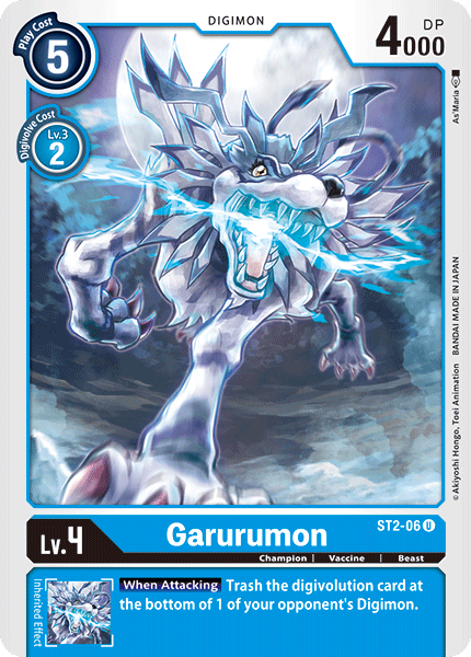 Garurumon [ST2-06] [Starter Deck: Cocytus Blue Promos] | Card Merchant Takapuna