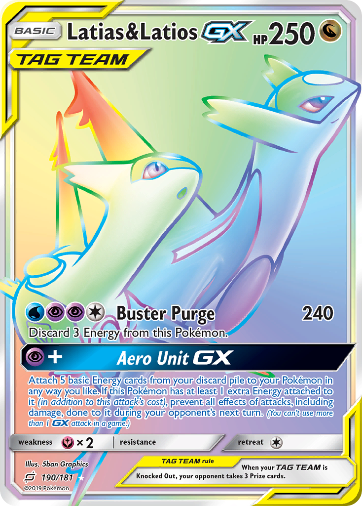 Latias & Latios GX (190/181) [Sun & Moon: Team Up] | Card Merchant Takapuna