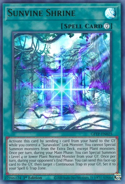 Sunvine Shrine [GFTP-EN025] Ultra Rare | Card Merchant Takapuna