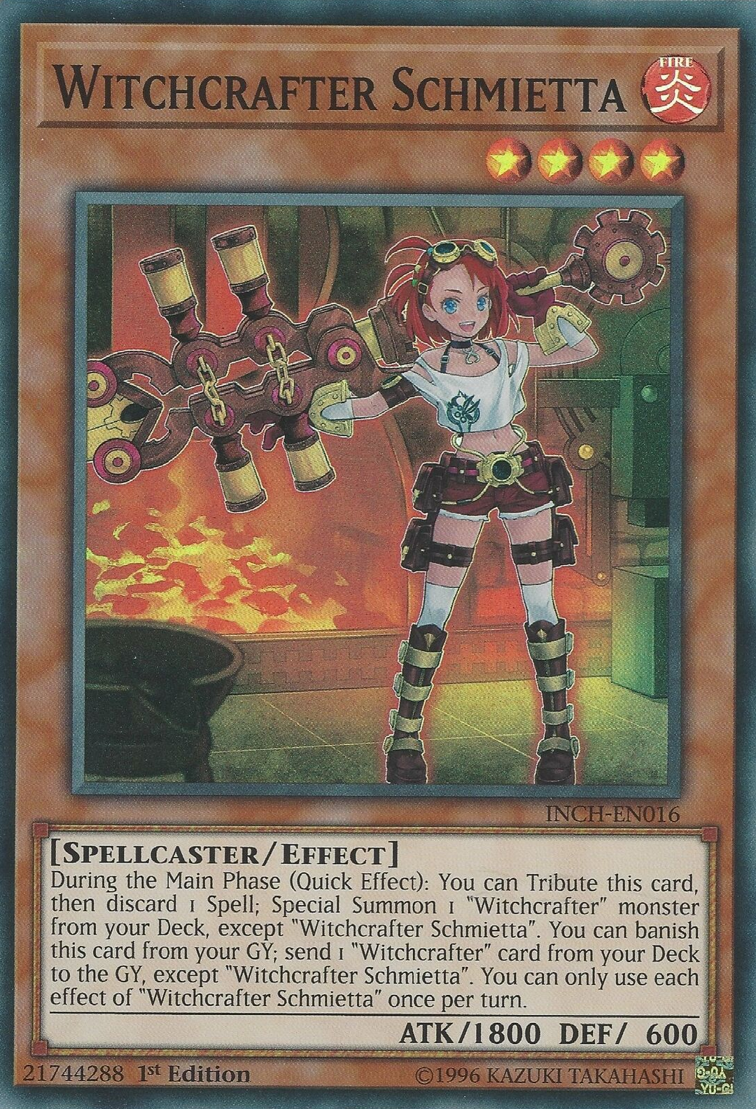 Witchcrafter Schmietta [INCH-EN016] Super Rare | Card Merchant Takapuna