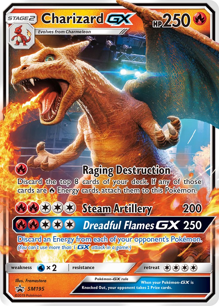 Charizard GX (SM195) [Sun & Moon: Black Star Promos] | Card Merchant Takapuna