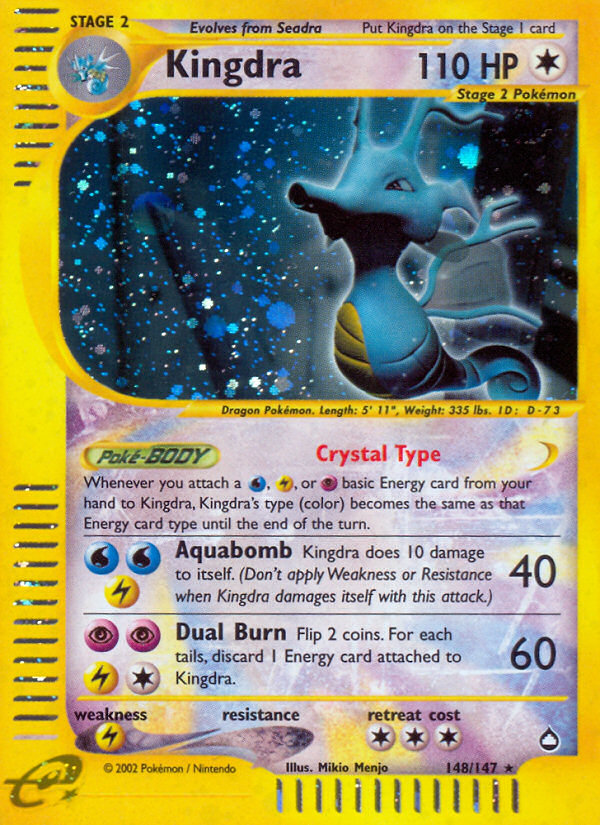 Kingdra (148/147) [Aquapolis] | Card Merchant Takapuna