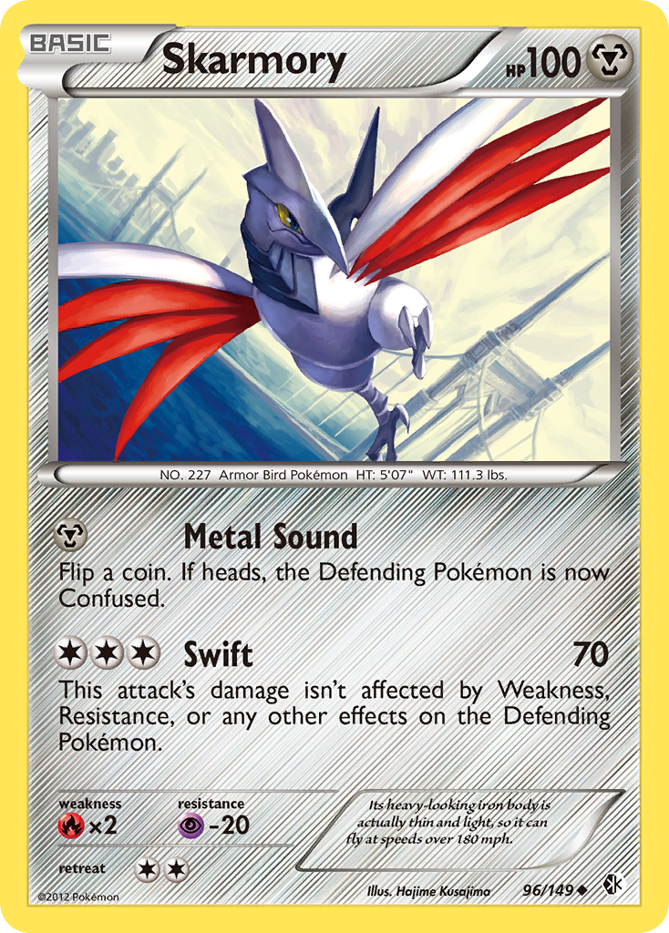 Skarmory (96/149) [Black & White: Boundaries Crossed] | Card Merchant Takapuna