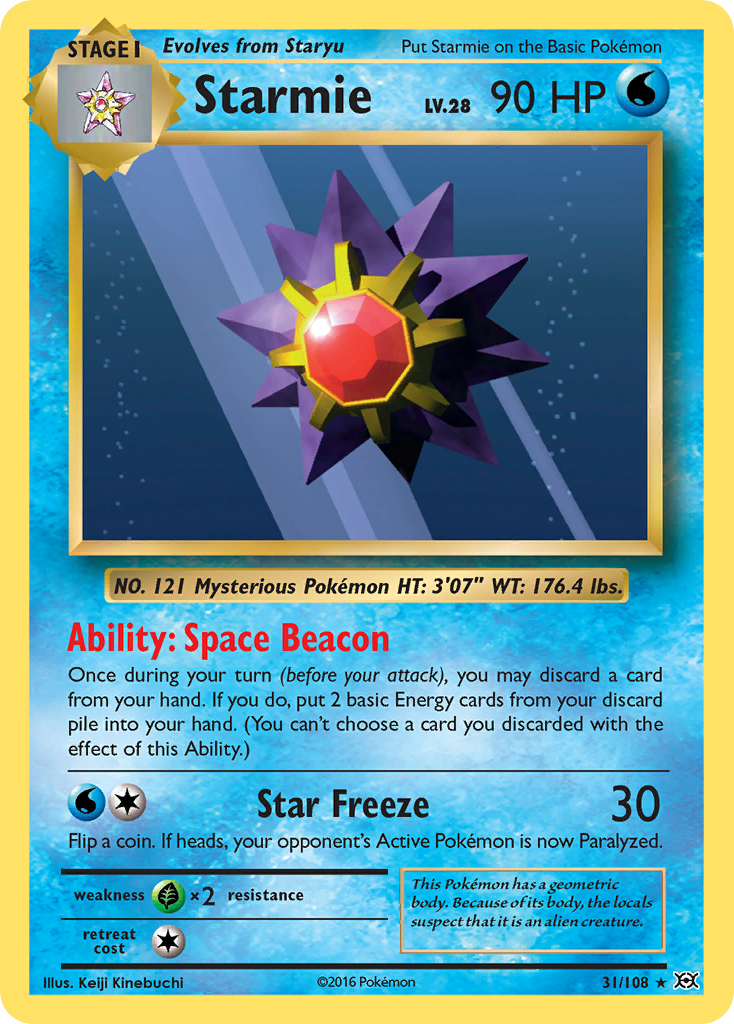 Starmie (31/108) [XY: Evolutions] | Card Merchant Takapuna