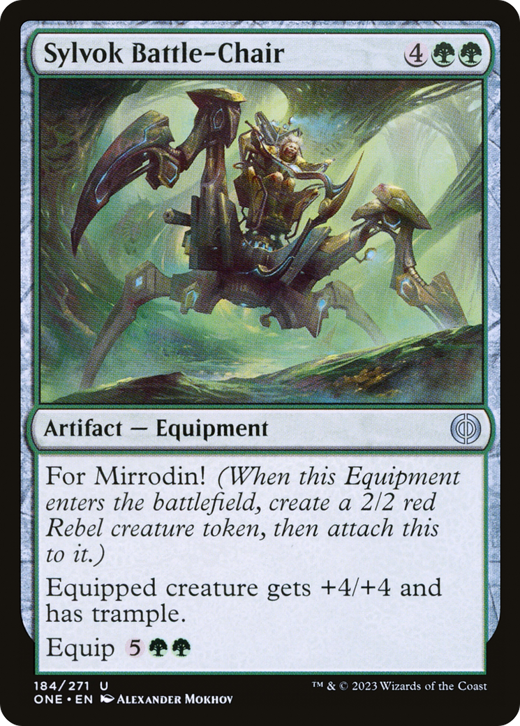 Sylvok Battle-Chair [Phyrexia: All Will Be One] | Card Merchant Takapuna