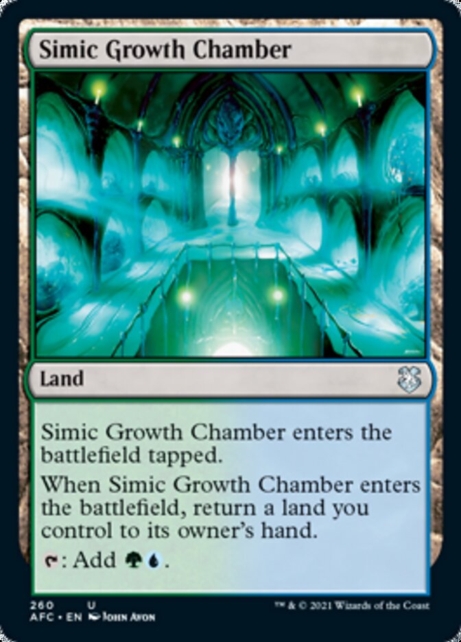 Simic Growth Chamber [Dungeons & Dragons: Adventures in the Forgotten Realms Commander] | Card Merchant Takapuna