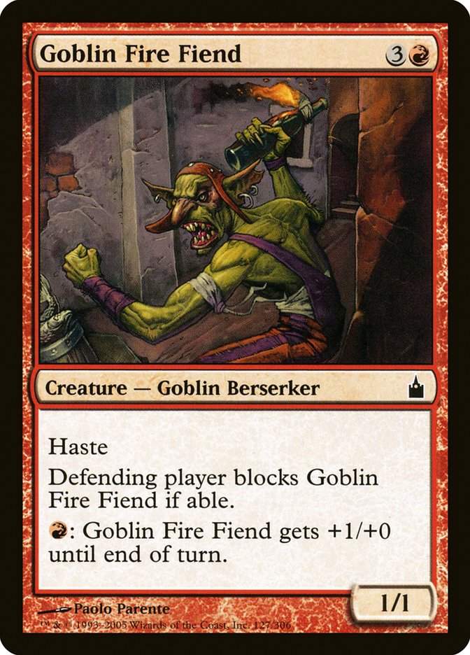 Goblin Fire Fiend [Ravnica: City of Guilds] | Card Merchant Takapuna