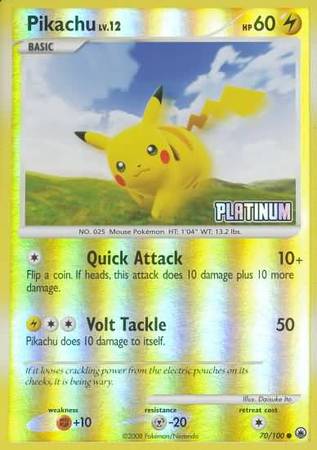 Pikachu (70/100) [Burger King Promos: 2009 Collection] | Card Merchant Takapuna