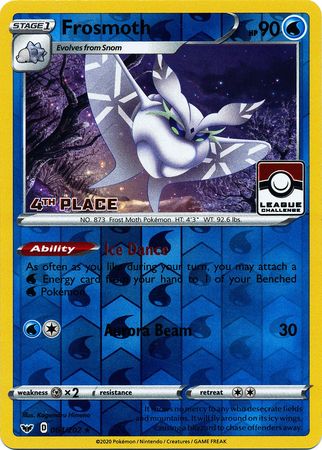 Frosmoth (064/202) (League Promo 4th Place) [Sword & Shield: Base Set] | Card Merchant Takapuna