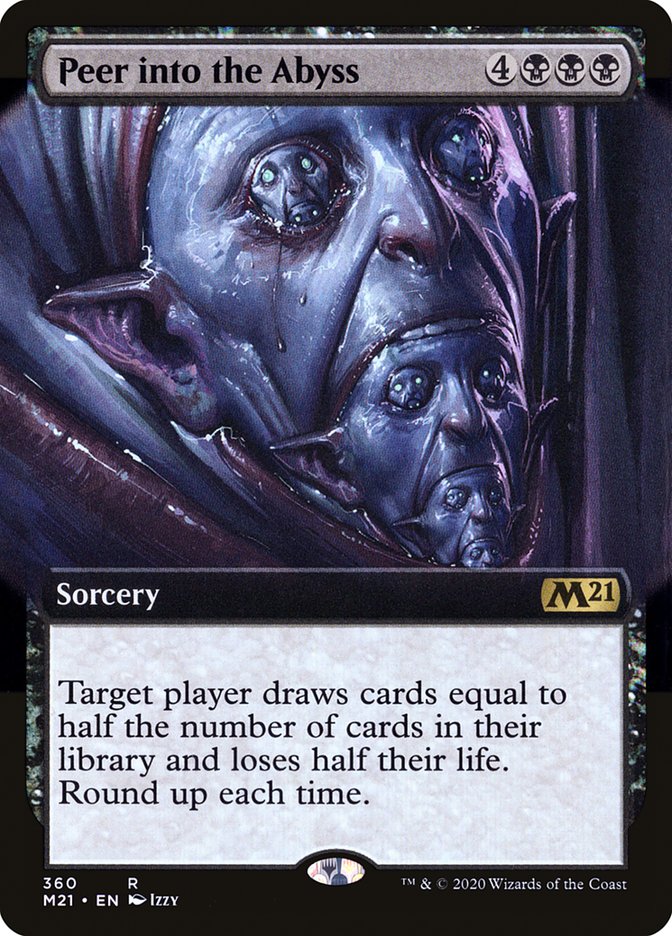 Peer into the Abyss (Extended Art) [Core Set 2021] | Card Merchant Takapuna