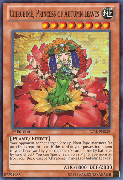 Chirubime, Princess of Autumn Leaves [LVAL-EN039] Super Rare | Card Merchant Takapuna