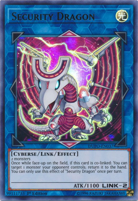 Security Dragon [DUPO-EN037] Ultra Rare | Card Merchant Takapuna