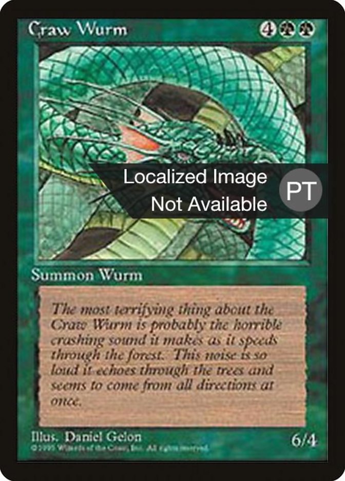 Craw Wurm [Fourth Edition (Foreign Black Border)] | Card Merchant Takapuna