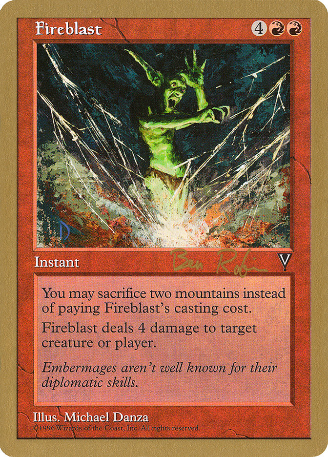 Fireblast (Ben Rubin) [World Championship Decks 1998] | Card Merchant Takapuna