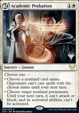 Academic Probation (Promo Pack) [Strixhaven: School of Mages Promos] | Card Merchant Takapuna