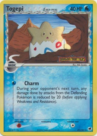 Togepi (41/101) (Delta Species) (Stamped) [EX: Dragon Frontiers] | Card Merchant Takapuna