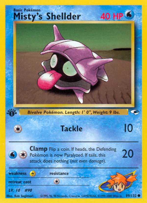 Misty's Shellder (89/132) [Gym Heroes 1st Edition] | Card Merchant Takapuna