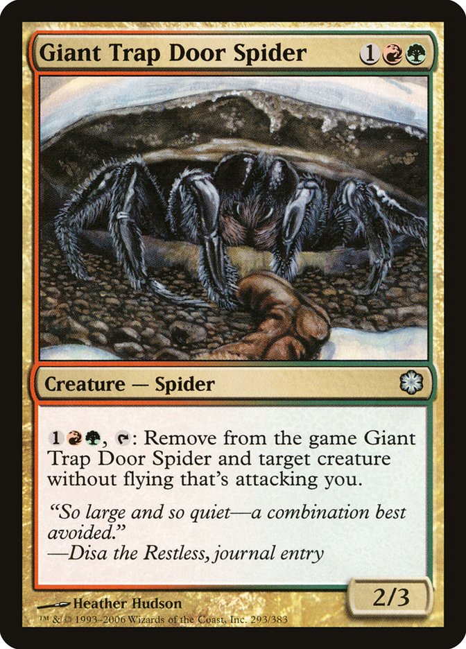 Giant Trap Door Spider [Coldsnap Theme Decks] | Card Merchant Takapuna