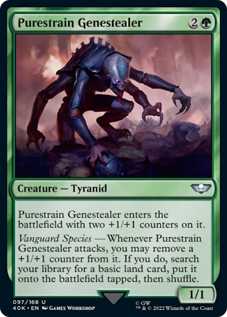 Purestrain Genestealer (Surge Foil) [Warhammer 40,000] | Card Merchant Takapuna