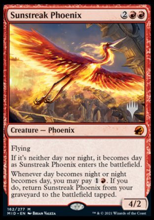 Sunstreak Phoenix (Promo Pack) [Innistrad: Midnight Hunt Promos] | Card Merchant Takapuna