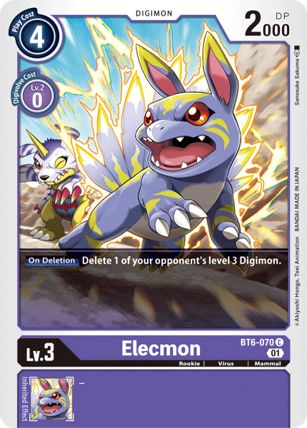 Elecmon [BT6-070] [Double Diamond] | Card Merchant Takapuna