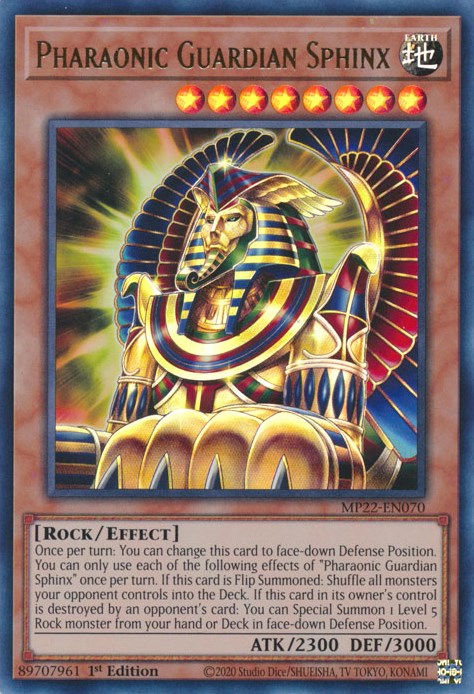 Pharaonic Guardian Sphinx [MP22-EN070] Ultra Rare | Card Merchant Takapuna