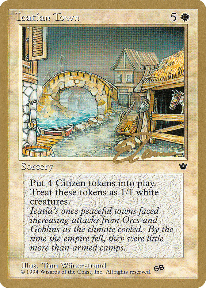 Icatian Town (Eric Tam) (SB) [Pro Tour Collector Set] | Card Merchant Takapuna