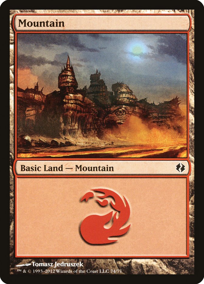 Mountain (74) [Duel Decks: Venser vs. Koth] | Card Merchant Takapuna