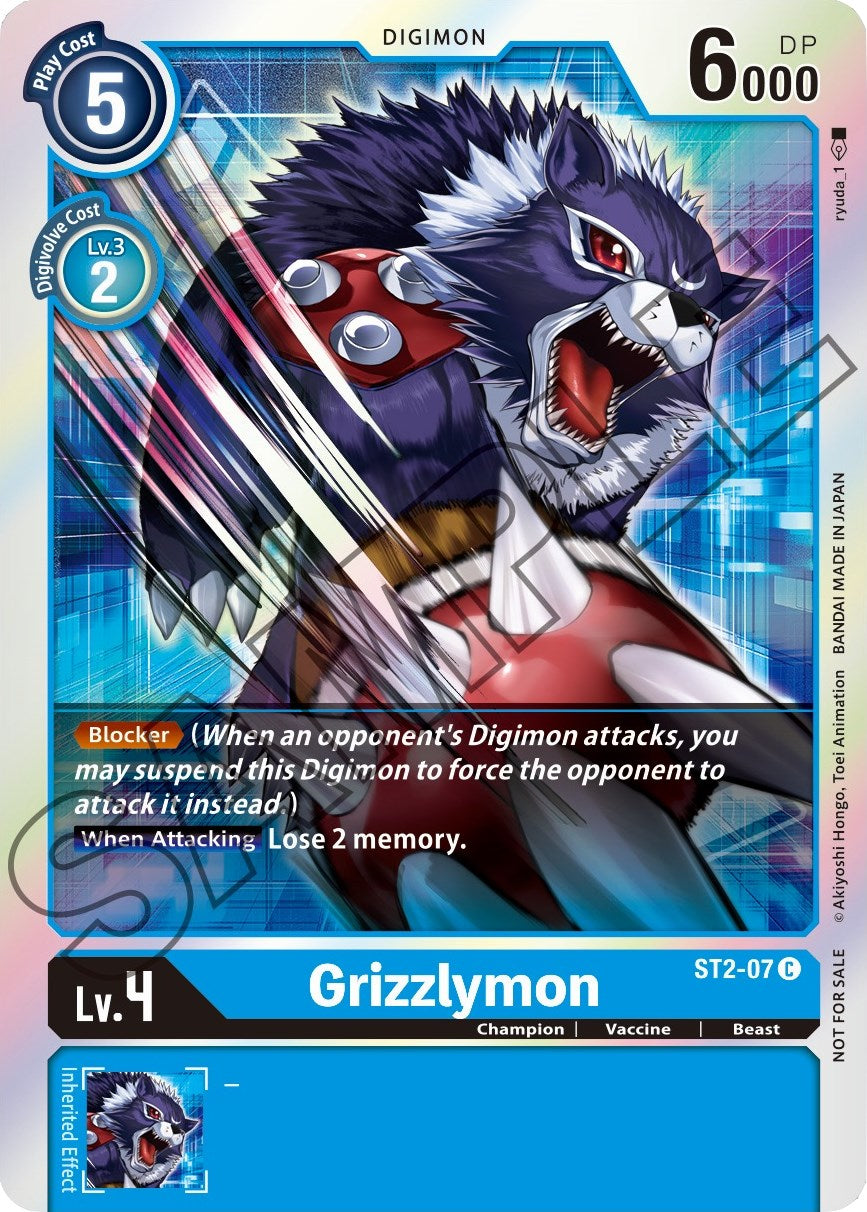 Grizzlymon [ST2-07] (Event Pack 1) [Starter Deck: Cocytus Blue Promos] | Card Merchant Takapuna