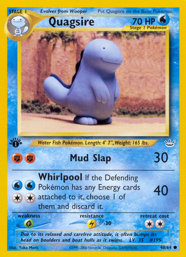 Quagsire (48/64) [Neo Revelation 1st Edition] | Card Merchant Takapuna