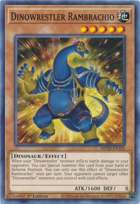 Dinowrestler Rambrachio [MP20-EN105] Common | Card Merchant Takapuna