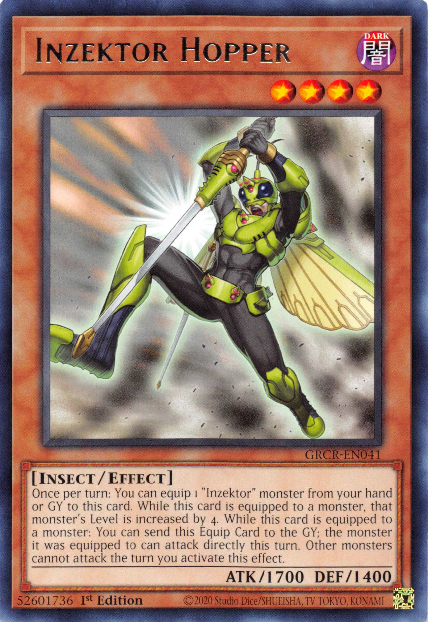 Inzektor Hopper [GRCR-EN041] Rare | Card Merchant Takapuna