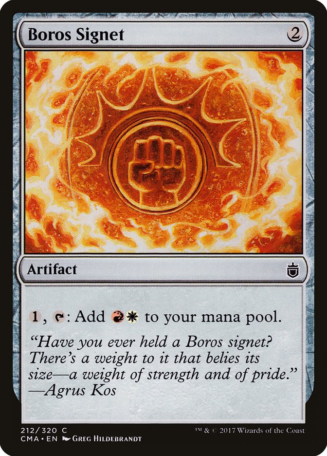 Boros Signet [Commander Anthology] | Card Merchant Takapuna