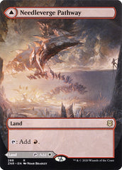 Needleverge Pathway // Pillarverge Pathway (Borderless Alternate Art) [Zendikar Rising] | Card Merchant Takapuna