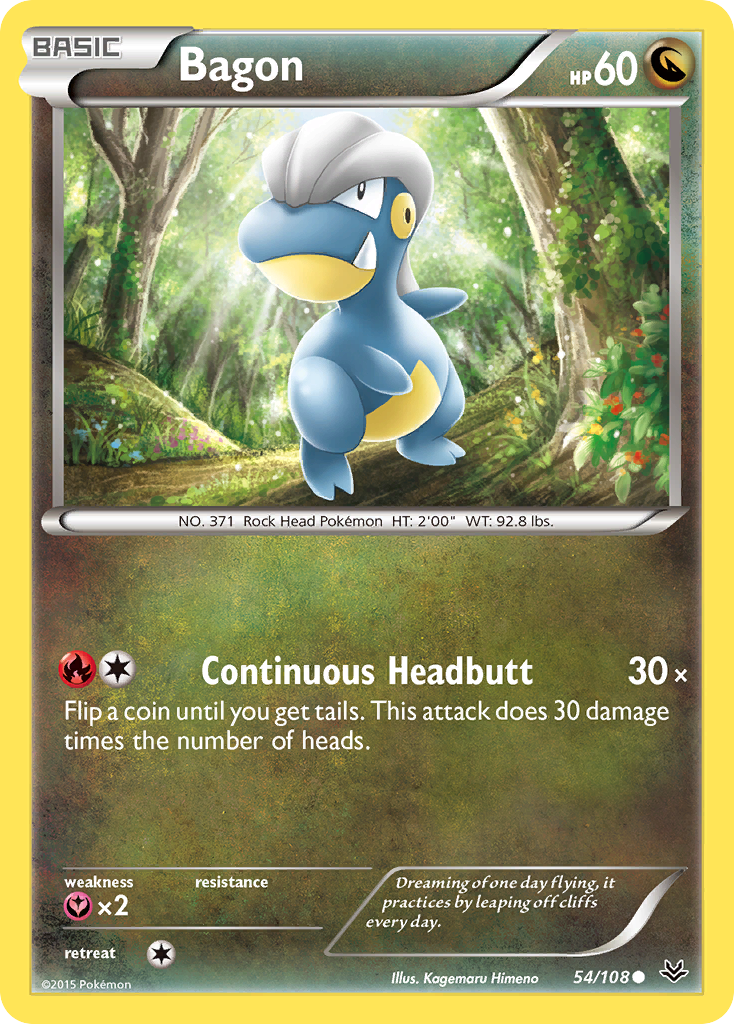 Bagon (54/108) [XY: Roaring Skies] | Card Merchant Takapuna