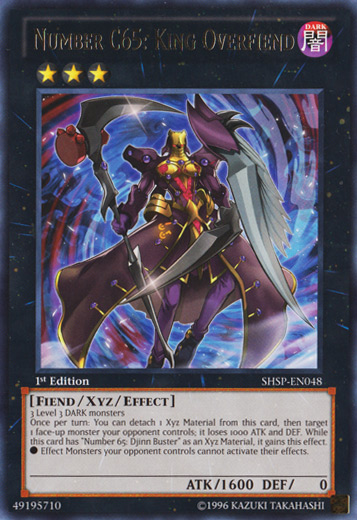 Number C65: King Overfiend [SHSP-EN048] Rare | Card Merchant Takapuna