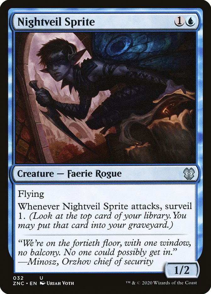 Nightveil Sprite [Zendikar Rising Commander] | Card Merchant Takapuna