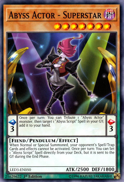 Abyss Actor - Superstar [LED3-EN050] Common | Card Merchant Takapuna